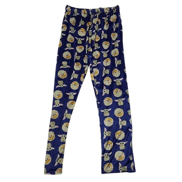 Star Wars Other - Star Wars Baby Yoda Grogu Print Lounge Pants Soft Pajama Bottoms Blue Size Small